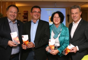 v.l.n.r: Andreas Holzmann, Mag. Werner Ranz, Mag. Gabriela Steiner, Klaus Percig